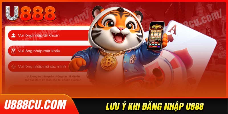 Những điểm cần lưu ý khi thực hiện đăng nhập U888