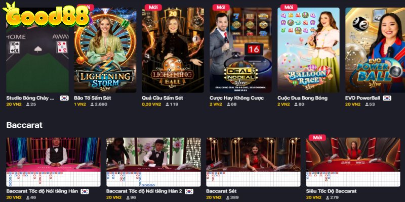 Sảnh casino sôi động hàng đầu tại nhà cái
